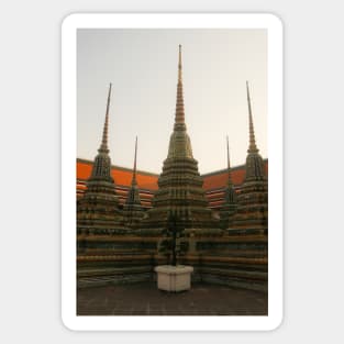 A second group of small stupa at Phra Chedi Rai in Wat Pho temple complex, Bangkok Sticker